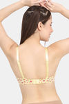 Rosaline Everyday Double Layered Non-Wired 3/4th Coverage  T-Shirt Bra - Mellow Yellow — thumbnail 2